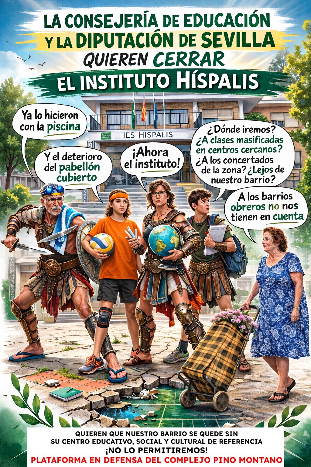 Cartel de la plataforma